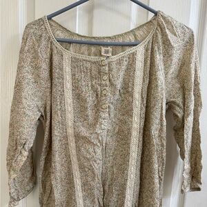 Ruffhewn blouse with gorgeous nature colors